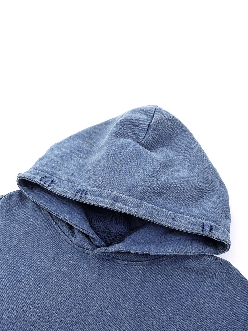 Snow Wash Hand-Frayed Heavyweight  Hoodie