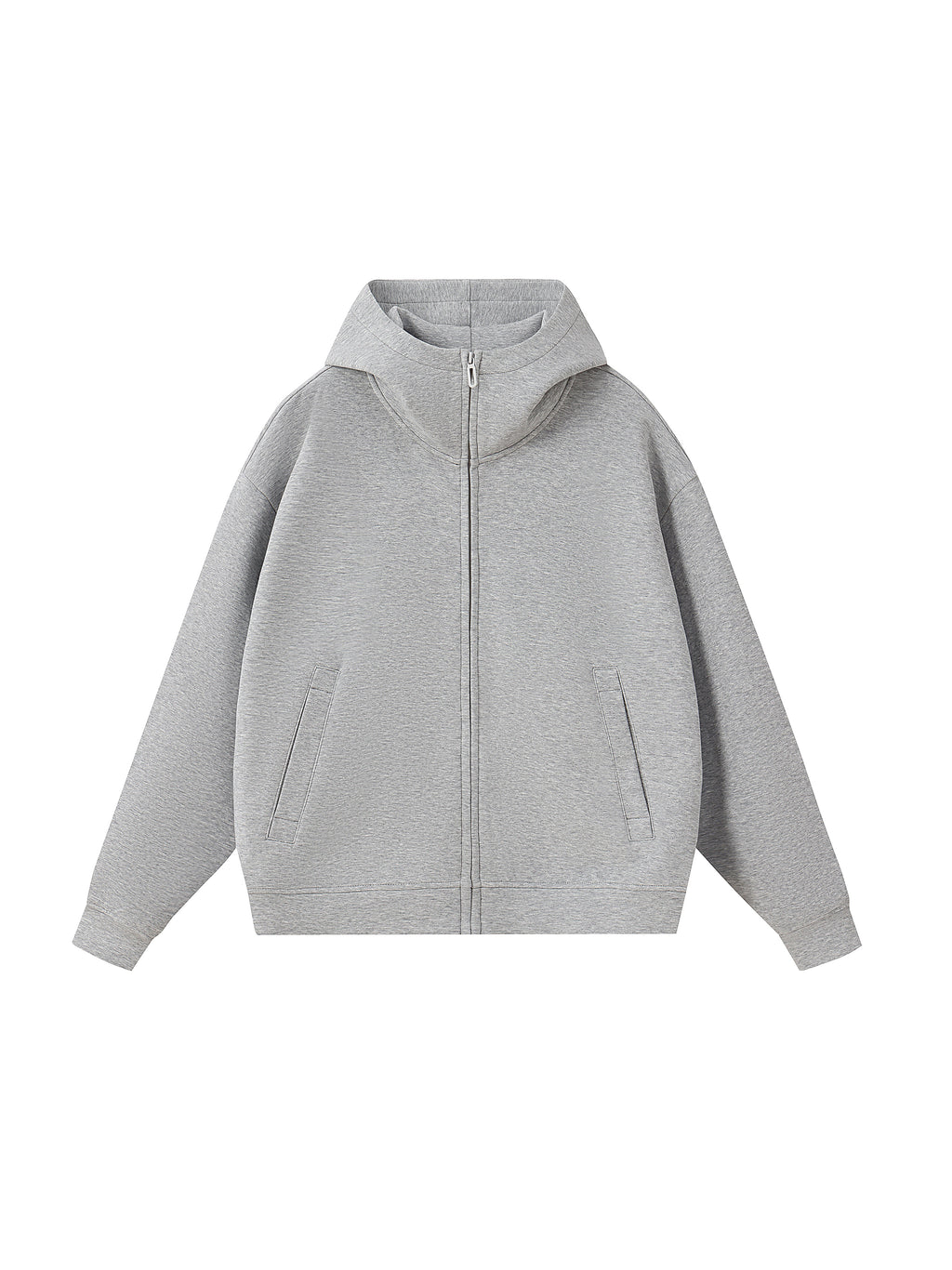Essential Heavyweight High Neck  Zip-Up Hoodie