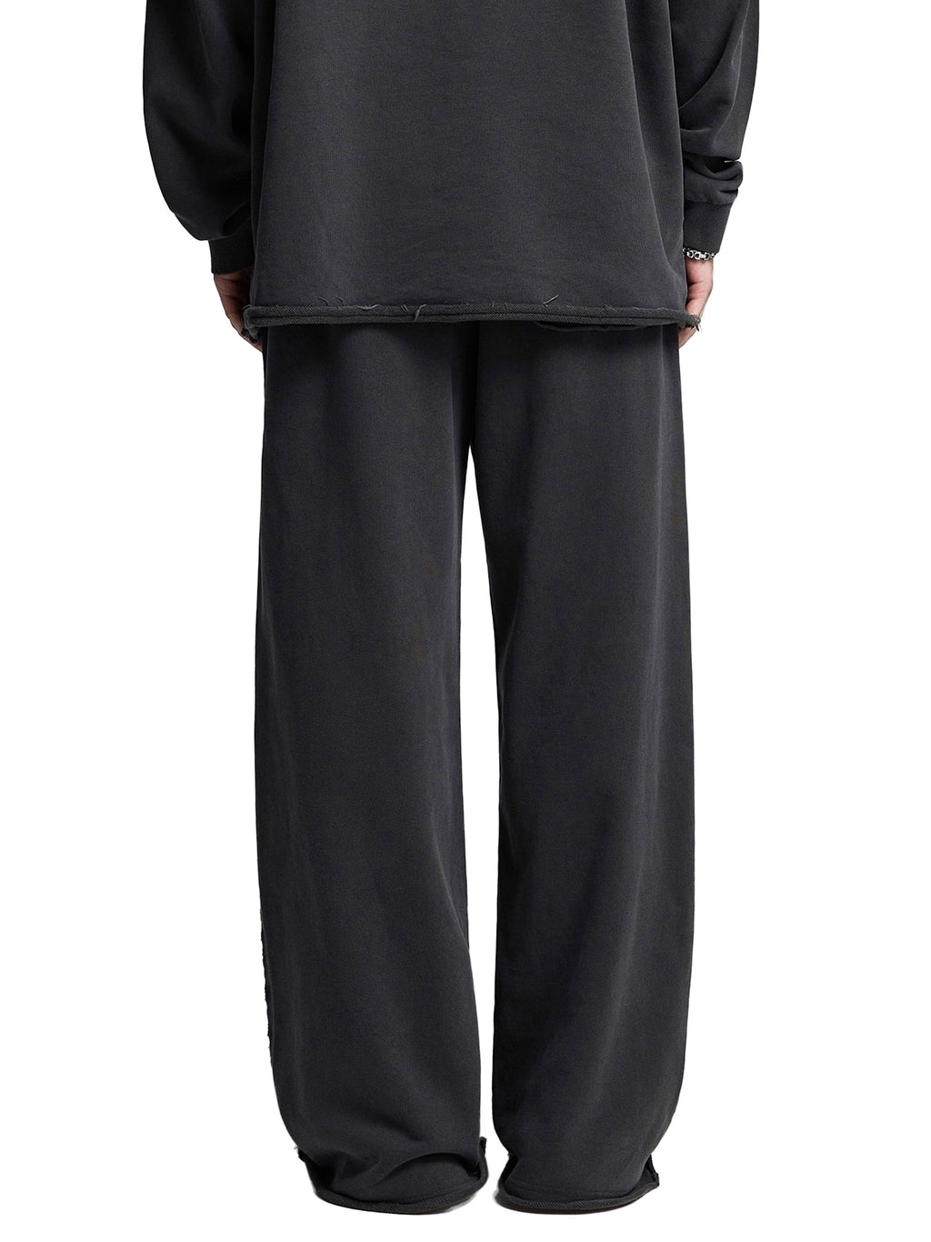 Snow Washed Raw Edge Sweatpants