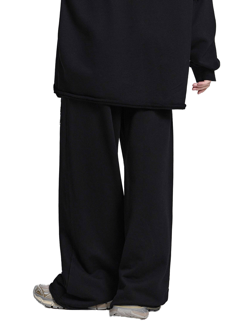 Snow Washed Raw Edge Sweatpants