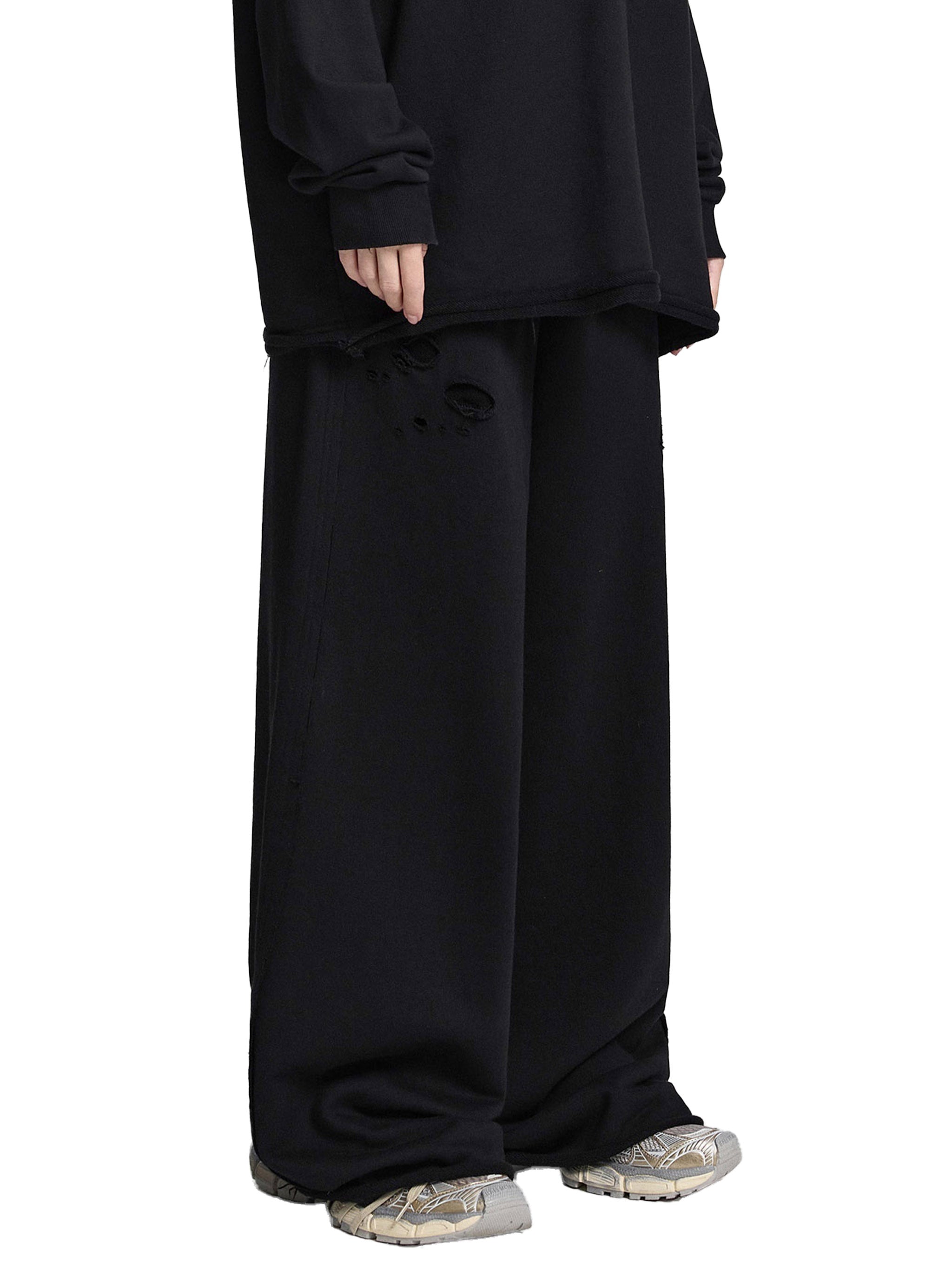 Snow Washed Raw Edge Sweatpants